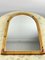 Vintage Italian Bamboo Arched Mirror, 1970s 5