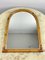 Vintage Italian Bamboo Arched Mirror, 1970s 1