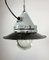 Lampe Antidéflagrante en Aluminium Coulé Gris avec Abat-Jour en Émail de Elektrosvit, 1970s 12