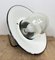 Grey Cast Aluminium Explosion Proof Lamp with Enameled Shade from Elektrosvit, 1970s 14