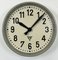 Horloge Murale d'Usine Industrielle Grise de Pragotron, 1950s 7