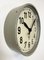 Orologio da parete industriale grigio di Pragotron, anni '50, Immagine 5