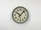 Industrial Grey Factory Wall Clock from Pragotron, 1950s 2