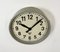 Horloge Murale d'Usine Industrielle Grise de Pragotron, 1950s 4