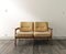 Mid-Century Two-Seater Sofa in Teak and Beige, 1960 8