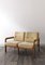 Mid-Century Zwei-Sitzer Sofa aus Teak & Beige, 1960 5