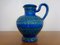 Blaue Rimini Pitcher Vase aus Keramik von Aldo Londi für Bitossi, 1960er 1