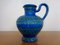 Jarrón Rimini de cerámica en azul de Aldo Londi para Bitossi, años 60, Imagen 1