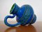 Jarrón Rimini de cerámica en azul de Aldo Londi para Bitossi, años 60, Imagen 9
