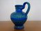 Rimini Blue Ceramic Pitcher Vase by Aldo Londi for Bitossi, 1960s 5