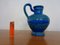 Jarrón Rimini de cerámica en azul de Aldo Londi para Bitossi, años 60, Imagen 7
