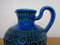 Rimini Blue Ceramic Pitcher Vase by Aldo Londi for Bitossi, 1960s 12