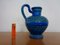 Blaue Rimini Pitcher Vase aus Keramik von Aldo Londi für Bitossi, 1960er 2