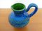 Blaue Rimini Pitcher Vase aus Keramik von Aldo Londi für Bitossi, 1960er 6