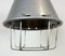 Industrial Grey Aluminium Cage Pendant Lamp, 1970s 4