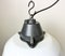 Industrial White Enamel and Cast Iron Pendant Light, 1960s, Image 3