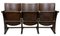 Vintage 3-Seater Cinema Bench from Thonet, 1950s 1