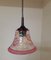 Small Vintage Ceiling Lamp on Black Plastic Mounting, 1980s, Image 1