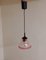 Small Vintage Ceiling Lamp on Black Plastic Mounting, 1980s 3