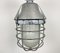 Large Industrial Cast Aluminium Cage Pendant Light from Polam Wilkasy, 1960s 4