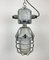 Large Industrial Cast Aluminium Cage Pendant Light from Polam Wilkasy, 1960s, Image 9