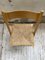 Beech and Straw Folding Chair, 1980s 30