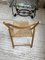 Beech and Straw Folding Chair, 1980s 25