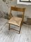 Beech and Straw Folding Chair, 1980s 31