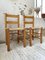 Straw and Pine Chair, Mountain Furniture by Charlotte Perriand, 1950s, Set of 2 13
