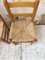 Straw and Pine Chair, Mountain Furniture by Charlotte Perriand, 1950s, Set of 2 9