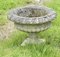 Large Weathered Cast Stone Garden Urns, 1930s, Set of 4 5