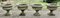 Large Weathered Cast Stone Garden Urns, 1930s, Set of 4 1
