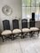Black Lacquer Dining Chairs, 1970s, Set of 4 14