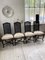 Black Lacquer Dining Chairs, 1970s, Set of 4, Image 14