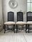 Black Lacquer Dining Chairs, 1970s, Set of 4 11