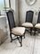 Black Lacquer Dining Chairs, 1970s, Set of 4 7