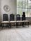 Black Lacquer Dining Chairs, 1970s, Set of 4, Image 13