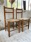 Straw and Beech Dining Chairs, 1950s, Set of 2 18