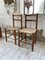 Straw and Beech Dining Chairs, 1950s, Set of 2 14