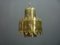Brutalist Brass Pendant Lamp by Svend Aage Holm Sørensen for Holm Sørensen & Co, 1960s 1