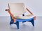 Blue Jumbo Lounge Chair by Olof Ottelin for Keravan Stockmann Finland, Late 1950s 1