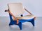 Blue Jumbo Lounge Chair by Olof Ottelin for Keravan Stockmann Finland, Late 1950s 2
