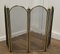 Folding Brass and Iron Fire Guard for Inglenook Fireplace, 1960s 5