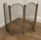 Folding Brass and Iron Fire Guard for Inglenook Fireplace, 1960s 6