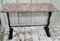 French Marble Topped Cast Iron Console Table, 1890 2