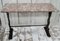 French Marble Topped Cast Iron Console Table, 1890, Image 2