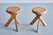 S31A Stools in Oak by Pierre Chapo, France, 2010s, Set of 2 3