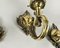 Vintage Wall Mount Sconces in Bronze with Glass Shades, Germany, Set of 3 6