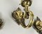 Vintage Wall Mount Sconces in Bronze with Glass Shades, Germany, Set of 3, Image 6