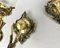 Vintage Wall Mount Sconces in Bronze with Glass Shades, Germany, Set of 3 7